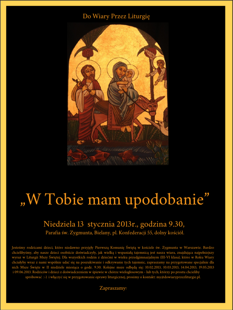 Do Wiary Przez Liturgie Zaproszenie 13.01.2013